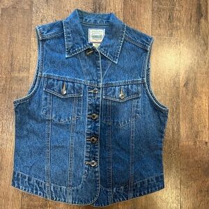 Vintage 90s women’s St. John bay denim vest small